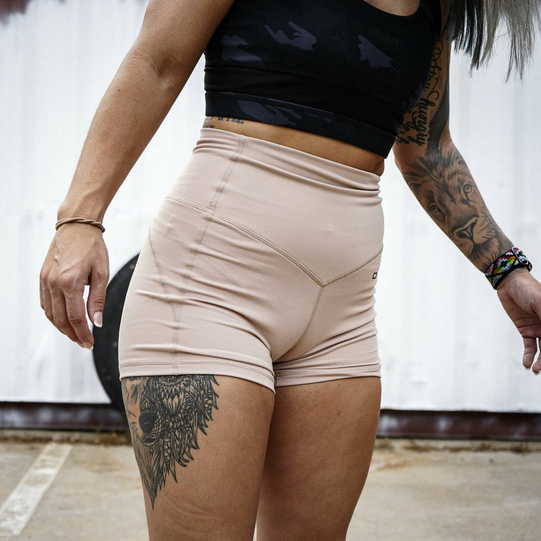 LADIES LUXE HIGH WAISTED SHORTS