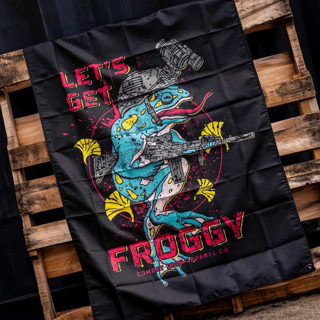 Let's Get Froggy 3' X 4' Wall Flag