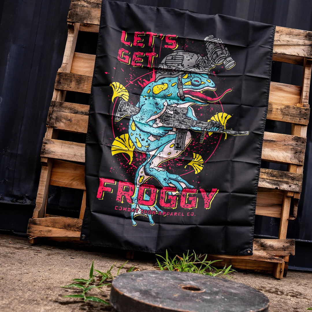 Let's Get Froggy 3' X 4' Wall Flag