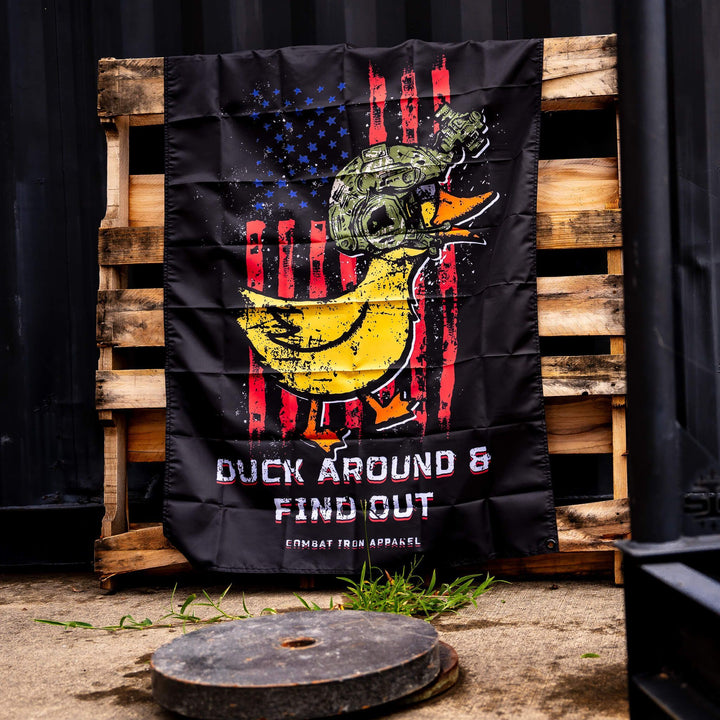 DAFO: DUCK AROUND & FIND OUT - RUBBER DUCK EDITION 3' X 4' WALL FLAG