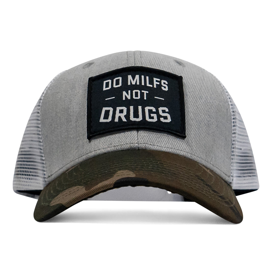 DO MILFS. NOT DRUGS. Patch Snapback HAT