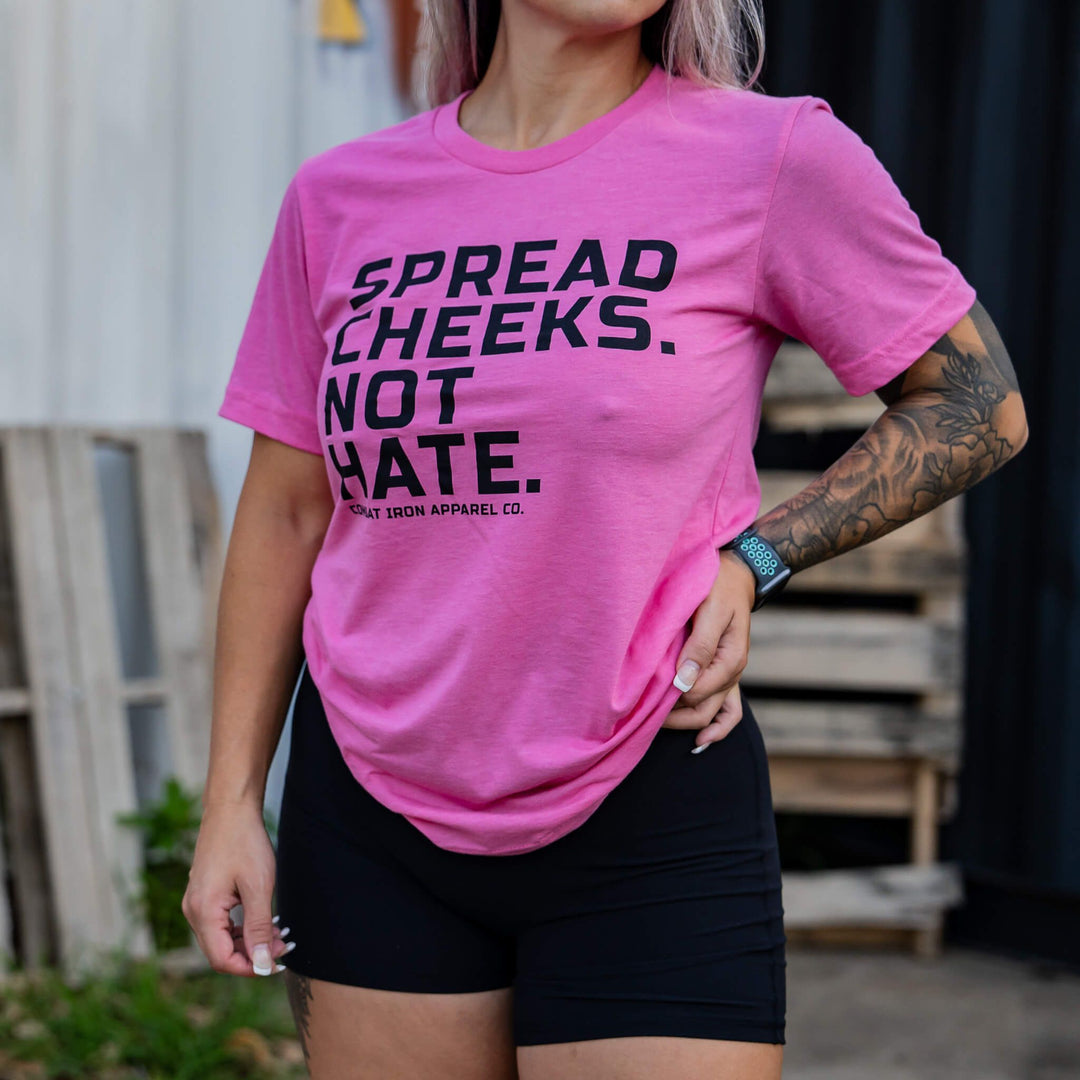 kulstof Meget sur Aktuator SPREAD CHEEKS. NOT HATE. Men's Funny T-Shirt | Combat Iron Apparel Co.