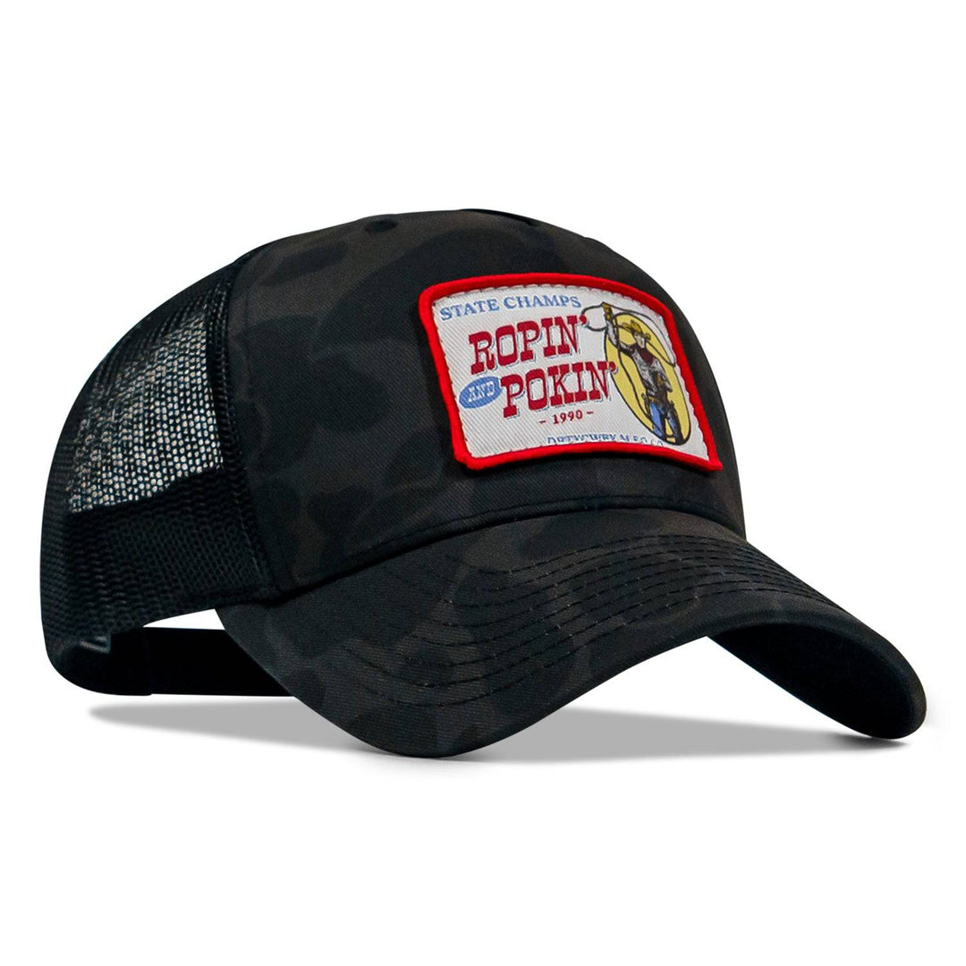 Ropin' and Pokin' Dirty Cowboys Patch SnapBack Hat