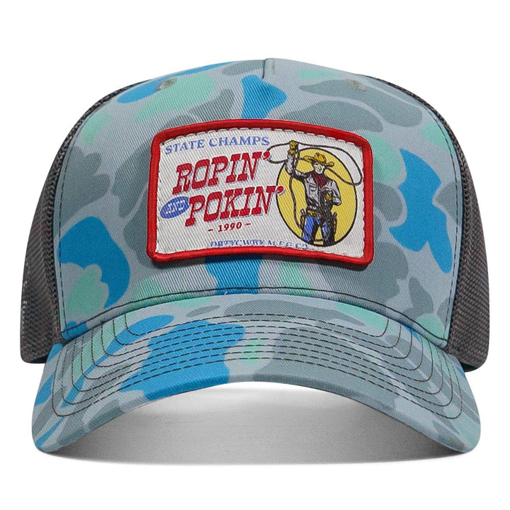 Ropin' and Pokin' Dirty Cowboys Patch SnapBack Hat