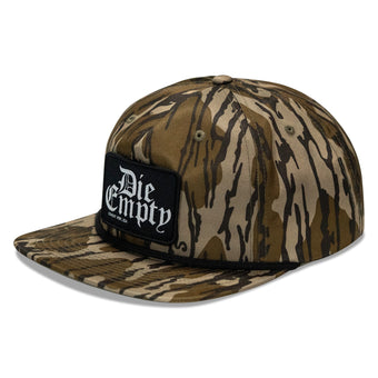 Die Empty Black Patch Flatbill Snapback Hat
