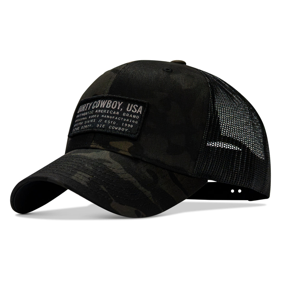Dirty Cowboy USA Patch Snapback Hat