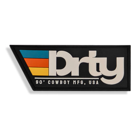 Branded DRTY Original PVC Patch - DIRTY COWBOY MFG