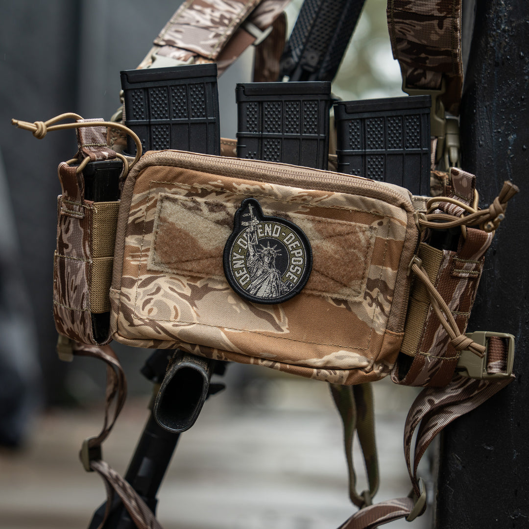 Deny. Defend. Depose. Velcro Patch