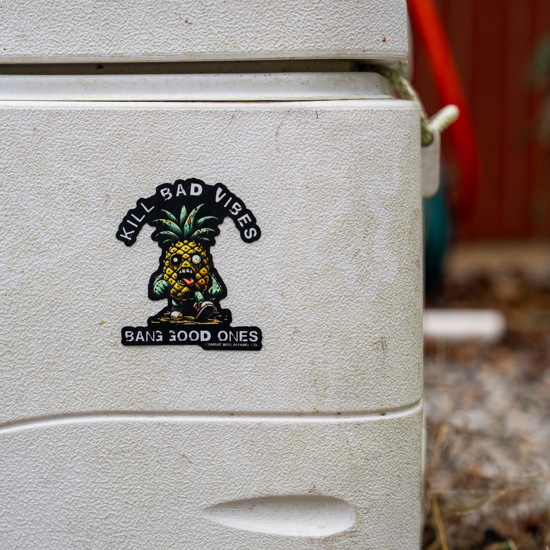 Kill Bad Vibes Pineapple Decal
