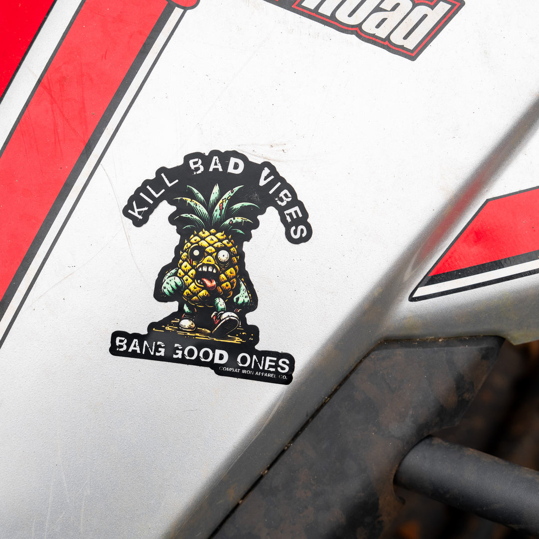 Kill Bad Vibes Pineapple Decal