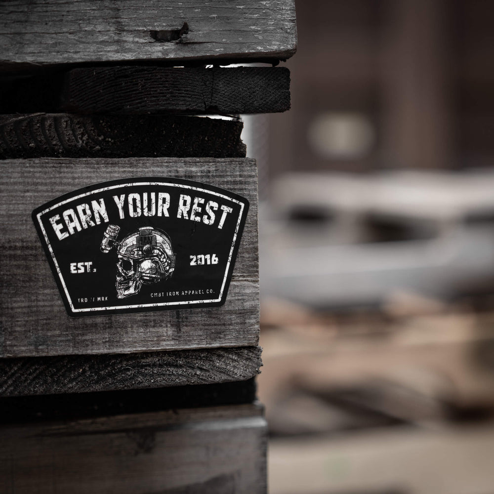 Earn Your Rest Decal - Combat Iron Apparel Co.