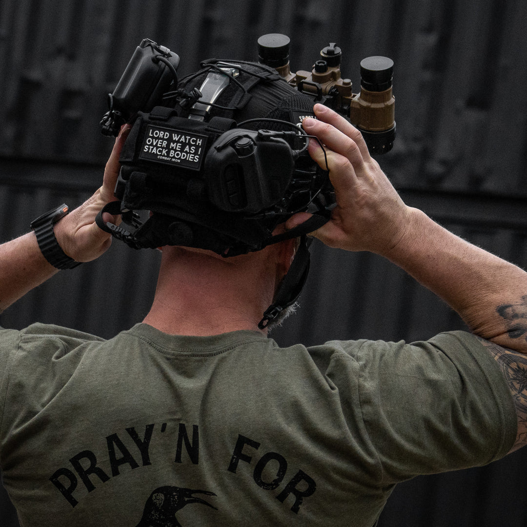 Lord Watch Over Me As I Stack Bodies PVC Patch