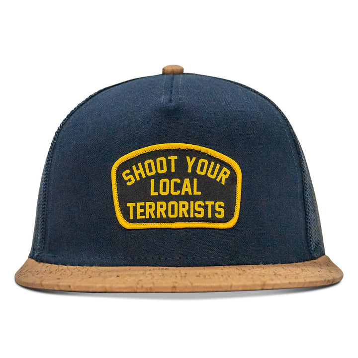 Shoot Your Local Terrorists Patch Mesh Snapback Flatbill Curved Hat