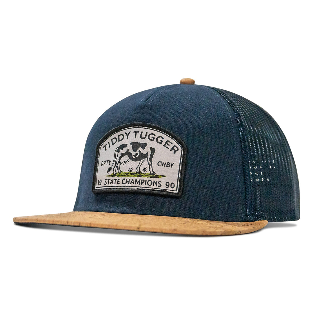 Tiddy Tugger Patch Mesh Snapback Flatbill Curved Hat