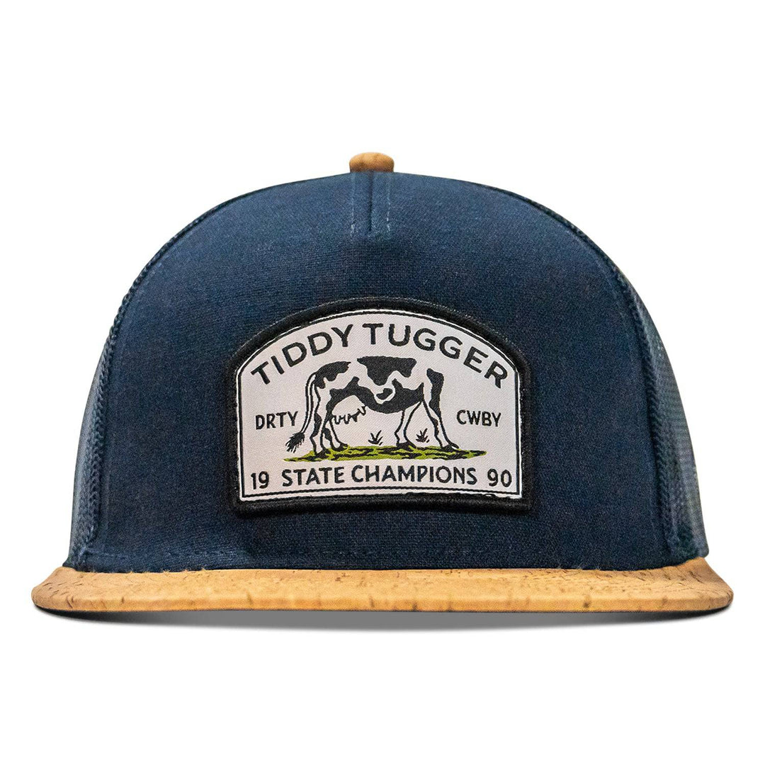 Tiddy Tugger Patch Mesh Snapback Flatbill Curved Hat