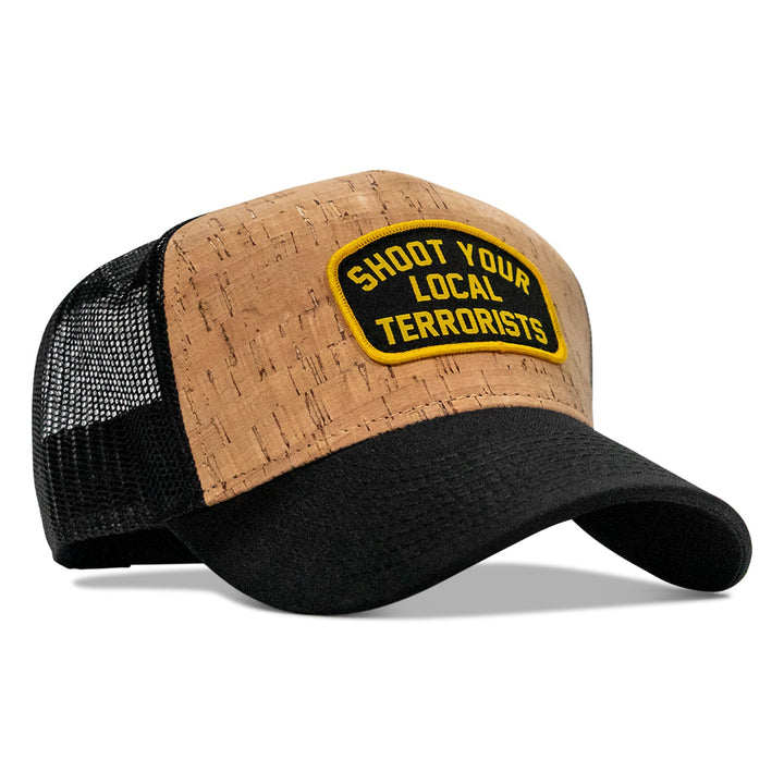 Shoot Your Local Terrorists Patch Mesh Snapback Flatbill Curved Hat