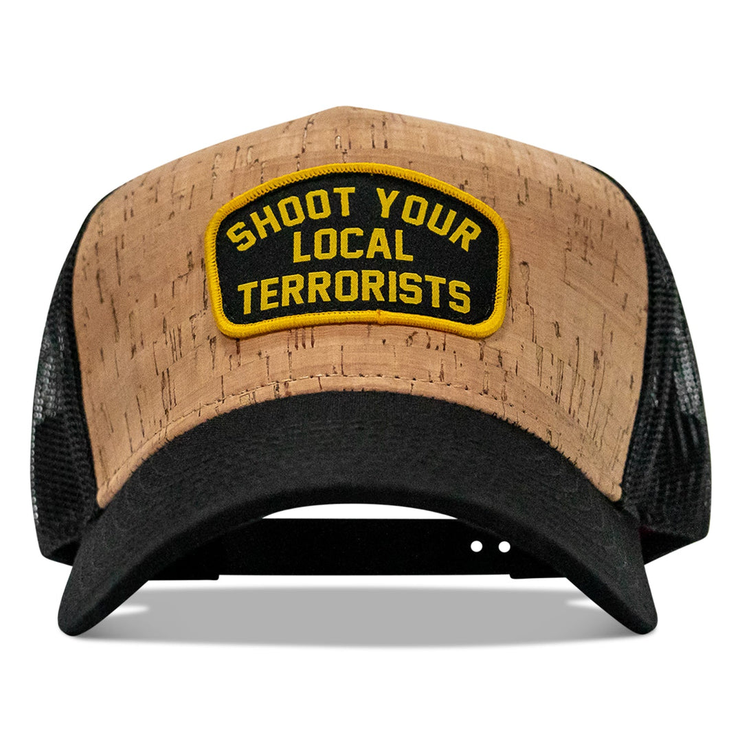 Shoot Your Local Terrorists Patch Mesh Snapback Flatbill Curved Hat