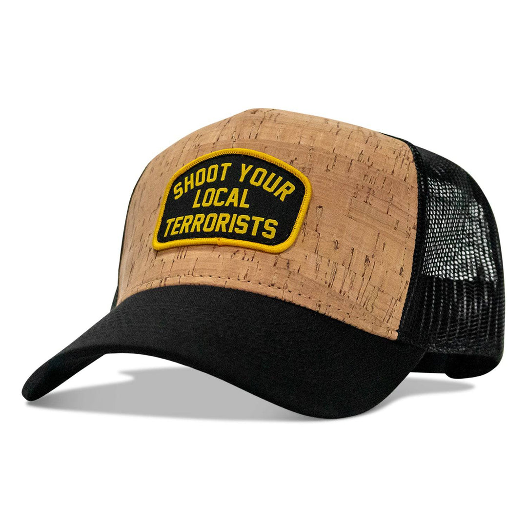 Shoot Your Local Terrorists Patch Mesh Snapback Flatbill Curved Hat