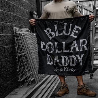 Blue Collar Daddy 3' x 3' Flag