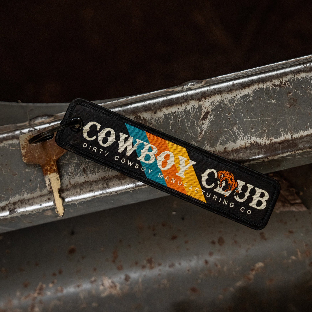 Cowboy Club Flight Tag Keychain - DIRTY COWBOY MFG