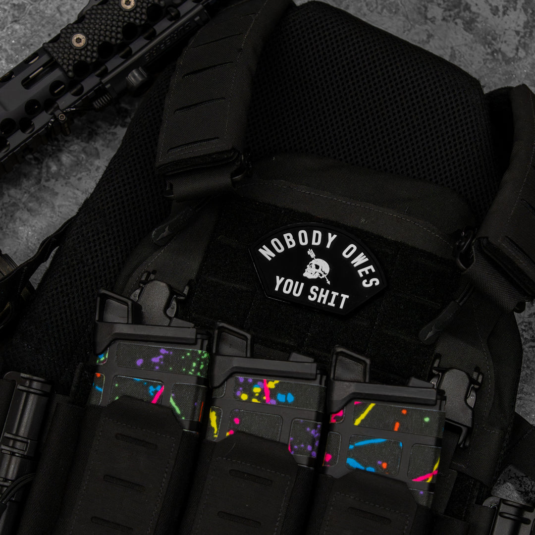 Nobody Owes You Shit Arched PVC Patch