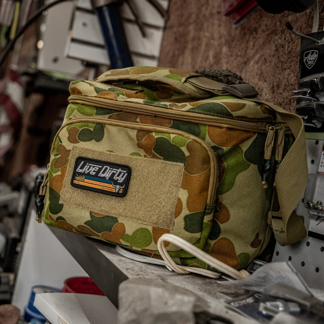 Live Dirty Flag Velcro Patch - DIRTY COWBOY MFG