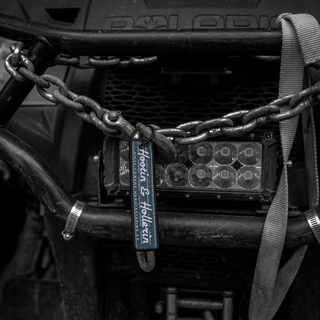Hootin & Hollerin Flight Tag Keychain - DIRTY COWBOY MFG