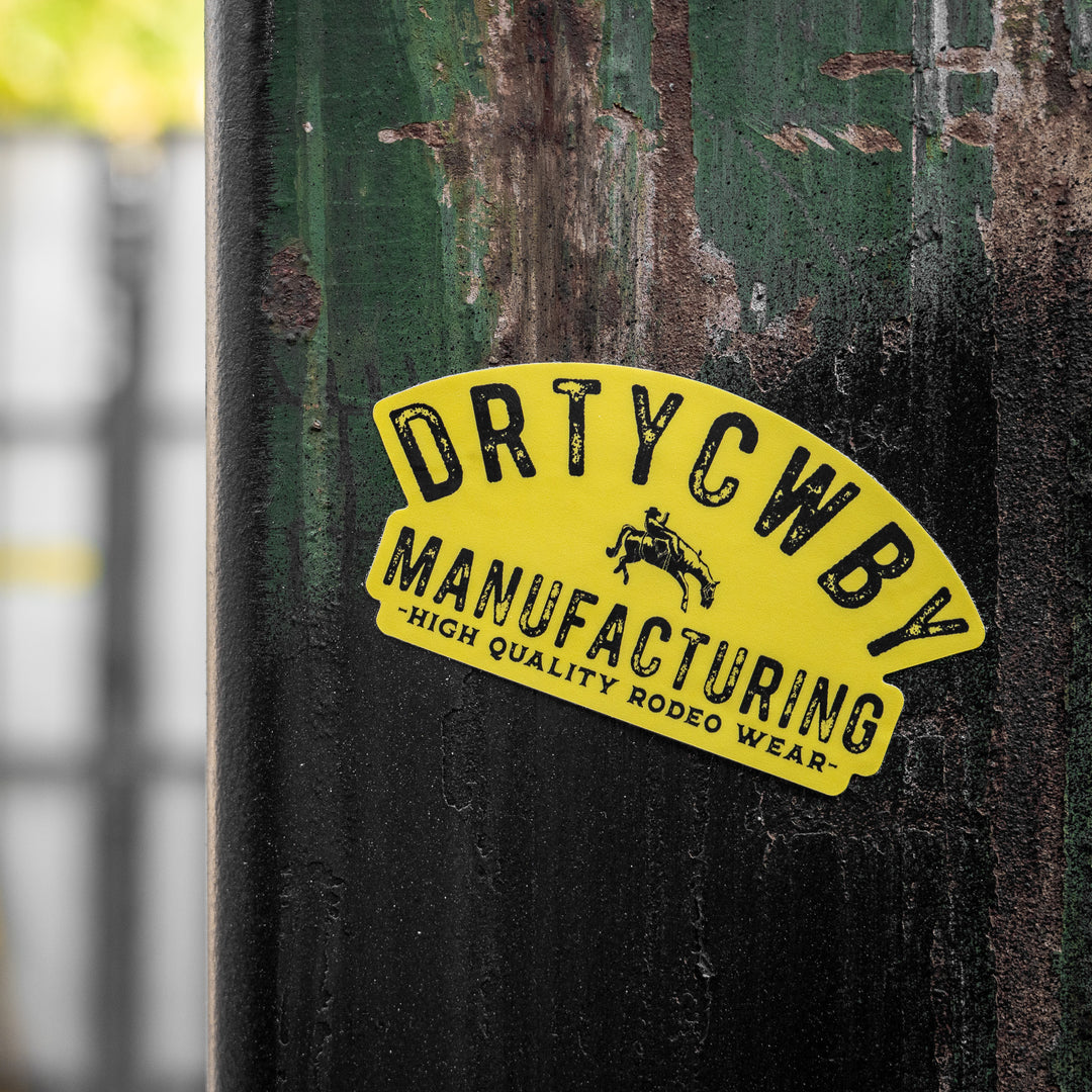 Original DRTYCWBY Manufacturing Decal Sticker - Combat Iron Apparel Co.