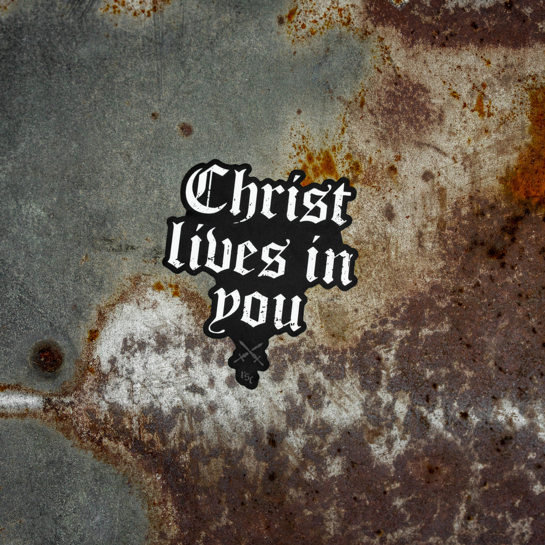 Christ Lives In You Decal