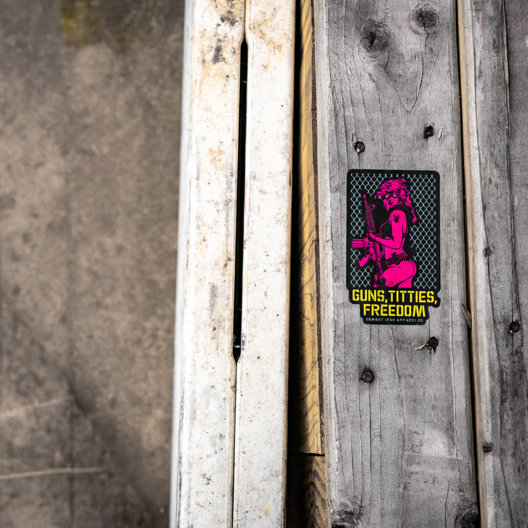 Guns, Titties & Freedom Decal