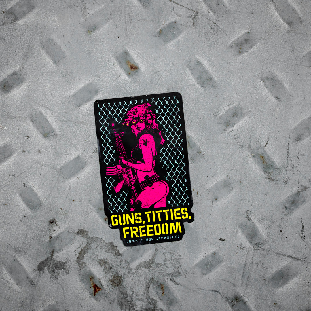 Guns, Titties & Freedom Decal
