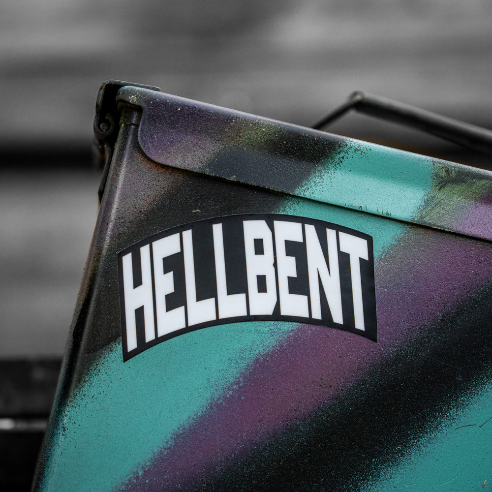 Hellbent Arched Decal - Combat Iron Apparel Co.