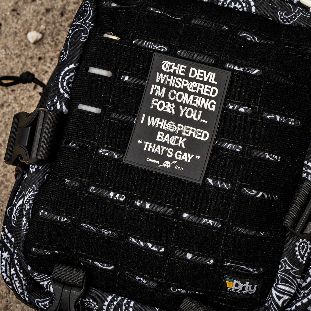 THE DEVIL WHISPERED PVC PATCH