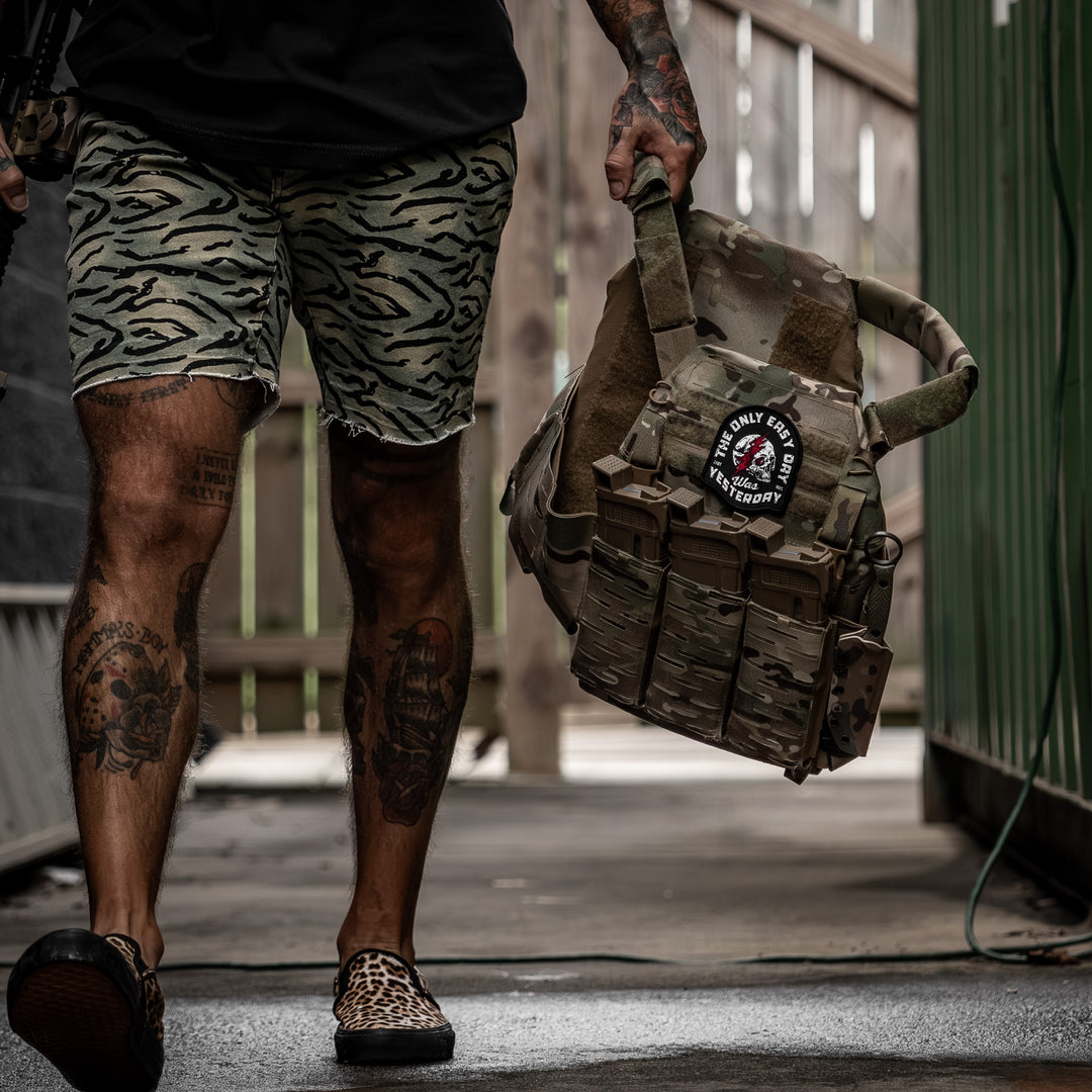 The Only Easy Day Was Yesterday Velcro Patch - Combat Iron Apparel Co.