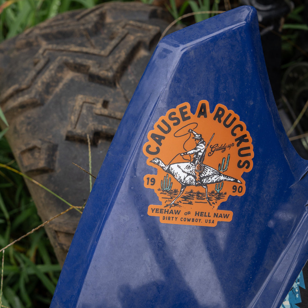 Cause A Ruckus Decal Sticker - DIRTY COWBOY MFG