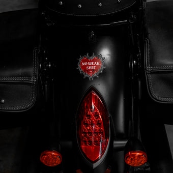 No Weak Shit Heart Decal