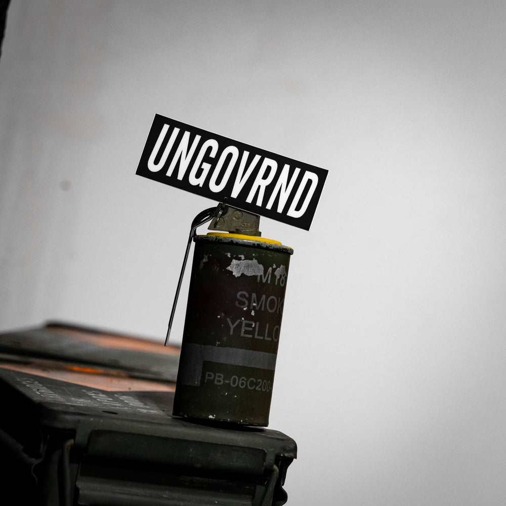 Ungovrnd Decal - Combat Iron Apparel Co.