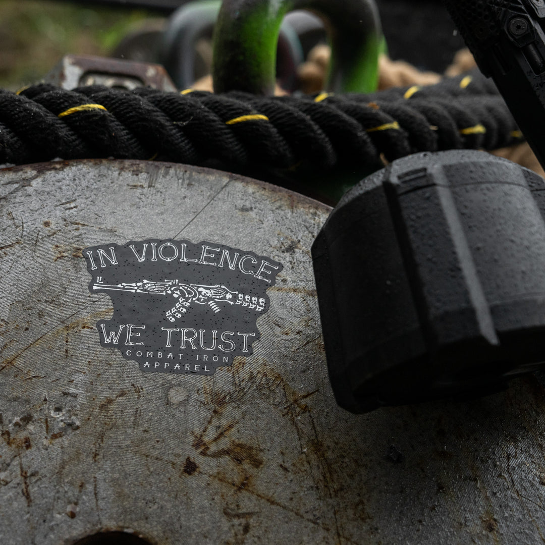 In Violence We Trust AK Decal