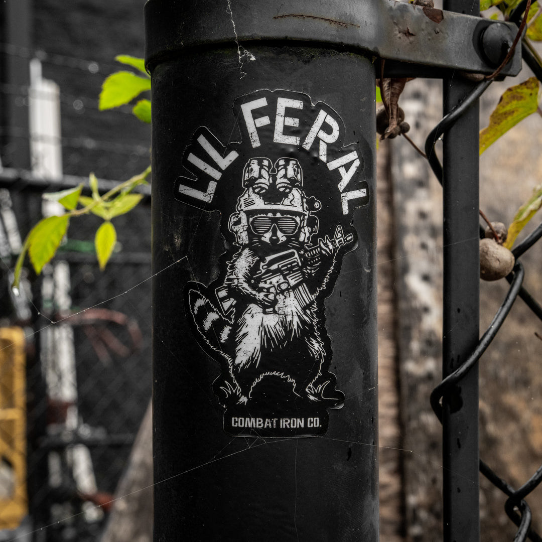 Lil Feral Racoon Decal