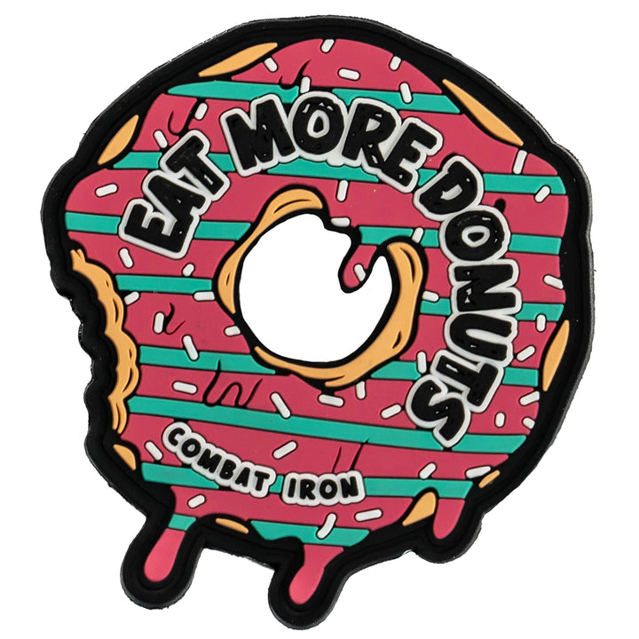 EAT MORE DONUTS PVC Patch