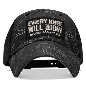 Every Knee Will Bow Patch Tactical Ripstop Mesh Snapback Hat