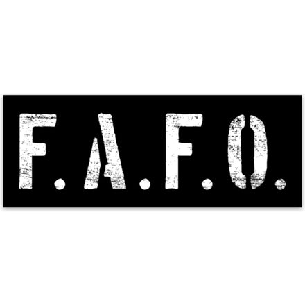F.A.F.O. Decal - Combat Iron Apparel Co.