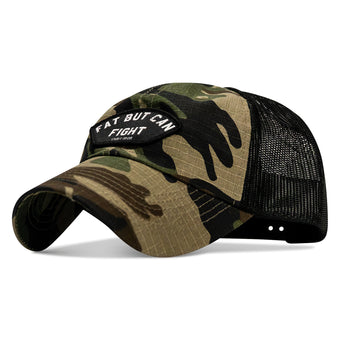 Fat But Can Fight Patch Tactical Ripstop Mesh Snapback Hat