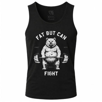 Fat But Can Fight Bear Men's Tank Top