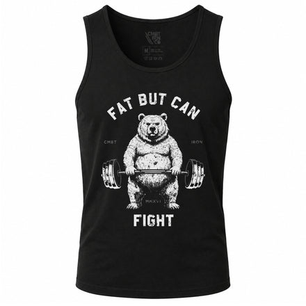 Fat But Can Fight Bear Men's Tank Top