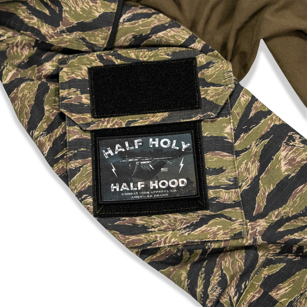 Half Holy Half Hood Velcro Patch