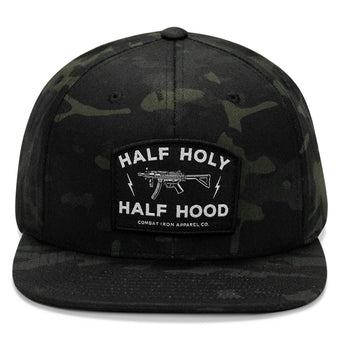 Half Holy. Half Hood. Flatbill Hat