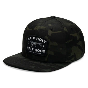 Half Holy. Half Hood. Flatbill Hat