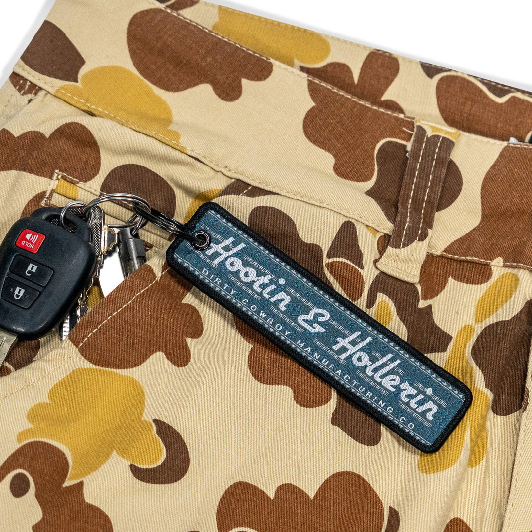 Hootin & Hollerin Flight Tag Keychain - DIRTY COWBOY MFG