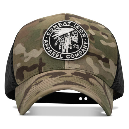 Indian Chief Skull Patch Snapback
